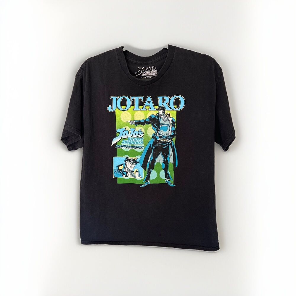 Jotaro Jojos Bizarre Adventure Stardust Crusaders T Shirt Size L super hero